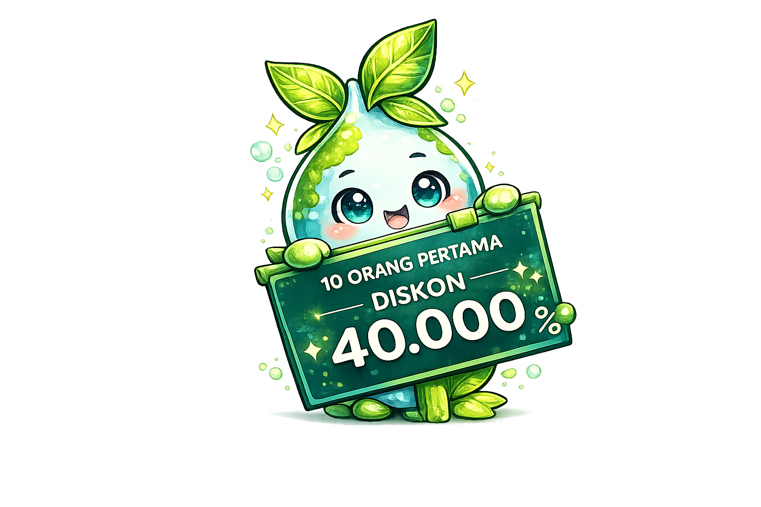 Maskot Kala memberikan promo